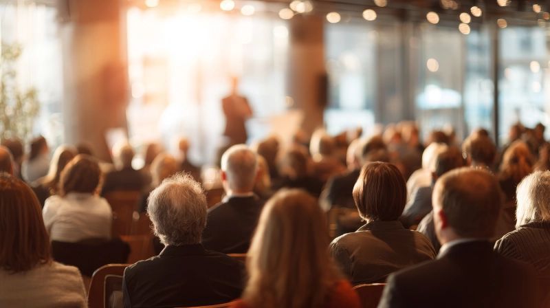 Wider services. Public speaking with an audience